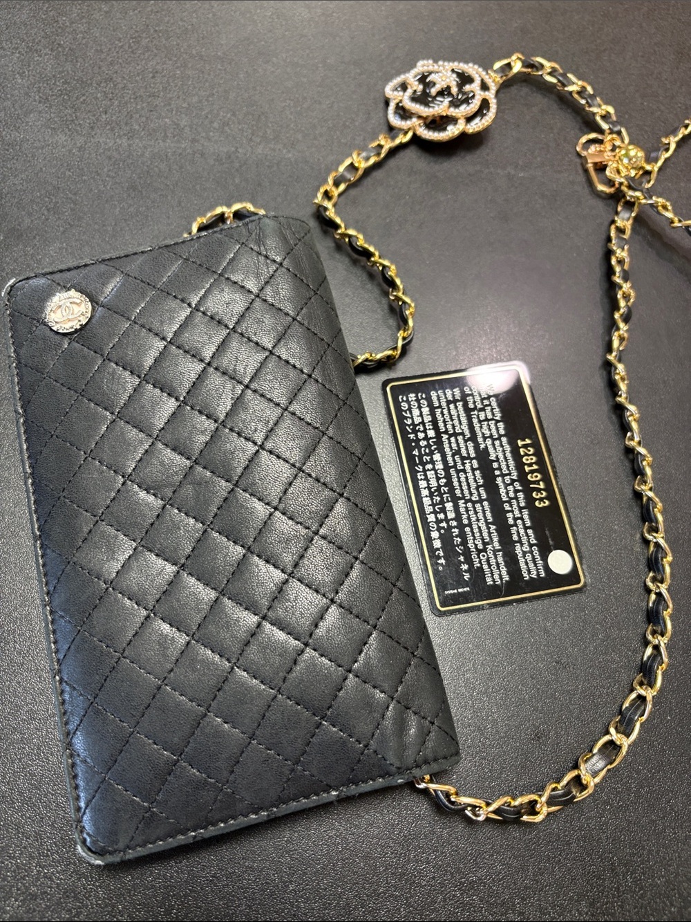 CHANEL Black Quilted Lambskin Long Wallet - Picture 10 of 16